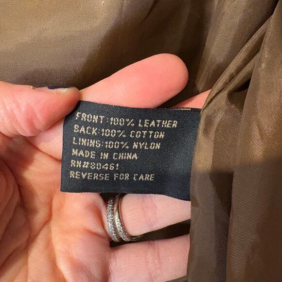 Vtg Guide Gear Brown Suede Leather Hunting Fishing Vest Utility Button Large EUC - Picture 3 of 7